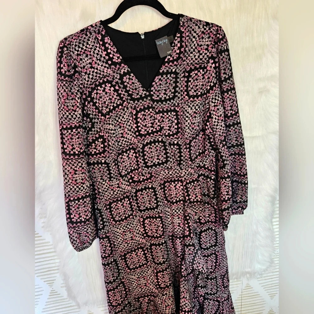 Gabby Skye Boho/Cottagecore Peasant Maxi Dress (NWOT) - Picture 2 of 7